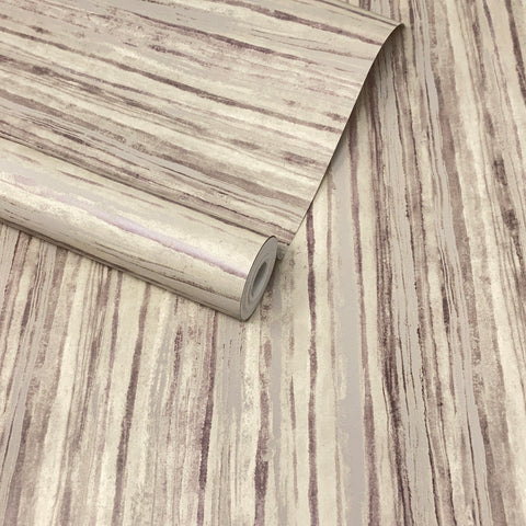 Paste The Wall - Modern Purple, Grey & Taupe Abtract Stripes Wallpaper - FD22452